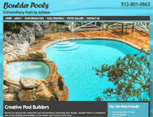 Tablet Screenshot of boulderpoolstexas.com